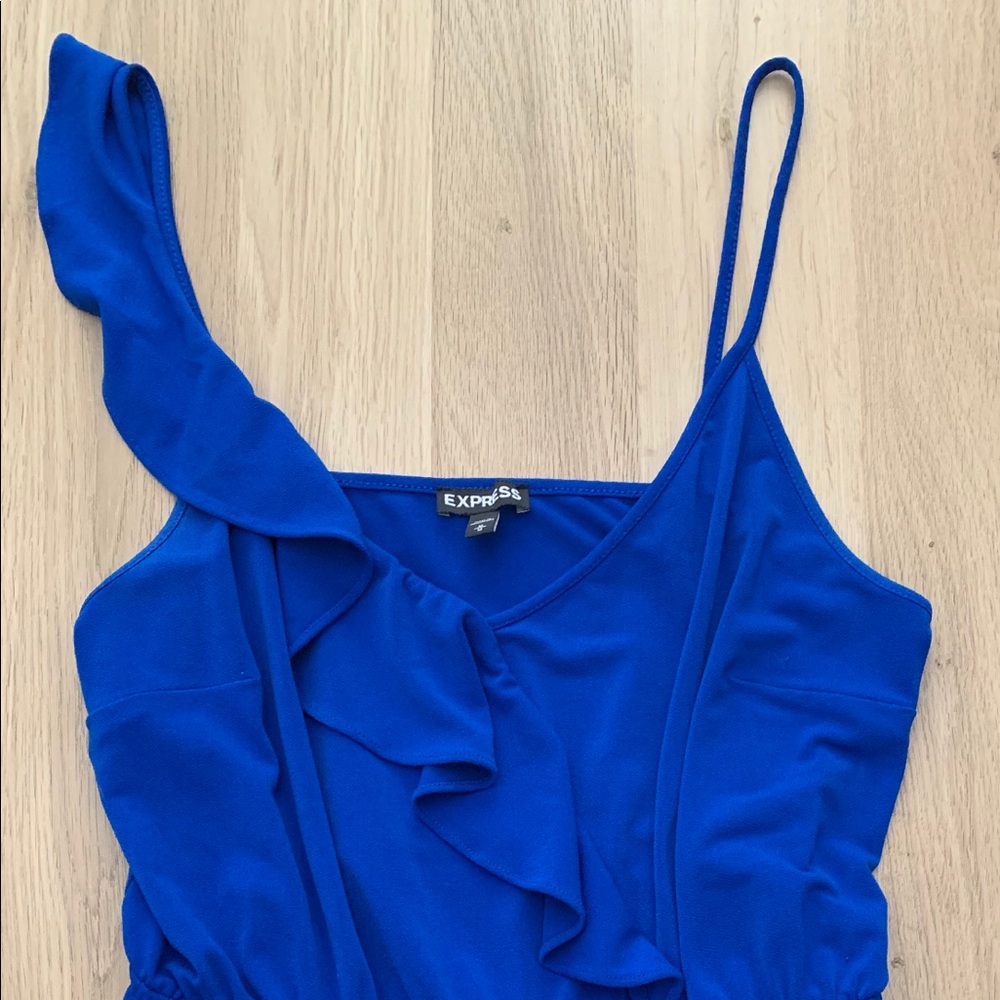 Express Ruffled “Going Out” Tank